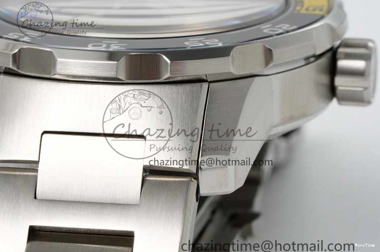 MIROTIME 0315 Durable Aquatimer Automatic SS RSF 1:1 Best Edition Black Yellow Dial on SS Bracelet A 7071